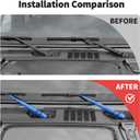 JWWY Windshield Wipers Arm Cover Trim Front Window Wiper Cover for Jeep Wrangler JL JLU & Gladiator JT 4xe 2018-2025 Exterior Accessories 8PCS Blue