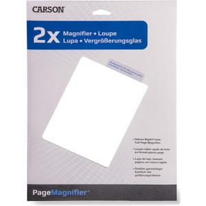 Carson 2x Power Rigid Frame 8.5x11 Inch Page Magnifier for Reading Newspapers, Magazines, Books and More (DM-21) (Single Pack)