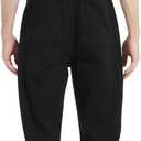 Bib Overalls for Men Denim, Relaxed Fit, Black, XL