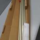 KAMANINA Double Curtain Rod 72 to 144 Inches(6-12 Feet) Champagne Gold Curtain Rods for Windows 66 to 120 Inches, 7/8 Inch Heavy Duty Drapery Rod with Crackle Glass Finials