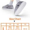 Heated Slippers for Women Men, Electric Heating Slippers Rechargeable Non-Slip Wireless Foot Warmers Winter Heating Shoes with 3 Heated Levels Keep Feet Warm for Indoor Outdoor