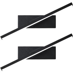 Aluminum and Iron led Wall lamp - Black Shower Light with 330-degree Rotation, Eye-Friendly Reading or Bedside lamp, 11.8" Vanity Lights for Mirror, 2 Pack