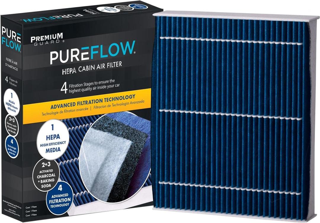 PureFlow HEPA Cabin Air Filter PC99542HX | Fits 2020-2025 Ford Explorer, Escape, 2021-2025 Bronco Sport, 2022-2025 Maverick, 2021-2025 Mustang Mach-E, 2020-2025 Police Interceptor Utility