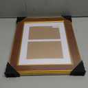 Suede 8x10 Picture Frame Display 2 Opening 4x6 Double Picture Frames Collage Wall Decor with Mat, Multi Photo Frame for Plexiglass, Wall or Tabletop Decor, 1Pack, Brown