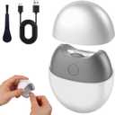 3-in-1 Electric Nail Clipper for Seniors&Adults,Automatic Nail Trimmer with LED Light&Nail Scraps Storage,Electric Toenail Clippers with Polishing,Rechargeable Fingernail Clipper for Thick NailsWhite