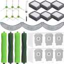 25 Pack Replacement Parts for iRobot Roomba Combo 10 Max,Combo j9+,Combo j7+/Plus Vacuum (Only Combo series), 2 Brushes+3 Mop Pads+6 Filters&Side Brushes&Bags