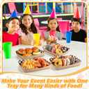 Norme 60 Pcs Disposable Black White Checkered Paper Food Trays 5 lb Heavy Duty Kraft Paper Food Serving Boats 10.2 x 7.1 x 2 Inch Nacho Taco Hot Dog Chips Snack Hamburger Holder for Party