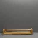 US Art Supply 18 inch Wooden Tabletop Easel Paper Roll Holder & Dispenser