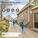 2K Light Bulb Security Camera 5G&2.4G WiFi Security Cameras Wireless Outdoor Indoor,360Bulb Cameras for Home Security Outside Indoor,Motion Detection and Alarm,Two-Way Talk,Color Night Vision 2 Pack