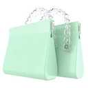 2Pack Silicone Retainer Case, Soft Cute Retainer Bag with Vent Holes, Compatible with Invisalign, Mouth Guard Case, Green