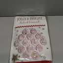 12 Pcs Christmas Embroidery Kit,Hand Embroidered Christmas Ornament Kit,Cross Stitch Kits - DIY Embroidery Kit for Adults Beginners with Easy Instructions(Green)