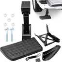 Rear Bed Step Retractable Bed Step Bumper Step for Toyota Tundra 2014 2015 2016 2017 2018 2019 2020 2021 Truck Bed Step,Folding Rear Bumper Tailgate Step Replace# PT392-34140,75316-01A