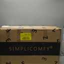 Simpli Comfy Queen EZ Bed Self-Inflating Air Mattress with Built-in Frame, Pump and Wheeled Case, Blow Up Inflatable Rolling Air Bed on Wheels