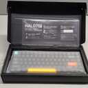 nuphy Halo75 V2 Mechancial Gaming Kyeboard,75% Wireless Hot Swappable Bluetooth Keyboard,83 Kyes RGB Backlit Keyboard,Support Bluetooth/2.4GHz/USB-C-Black Raspberry Switch