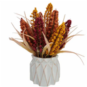 Holiday Home Harvest Floral In White Vase