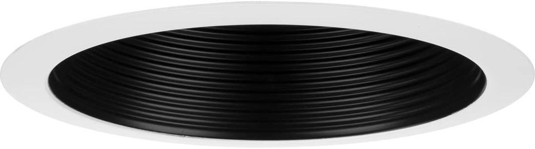 Progress Lighting P806000-031 6" Recessed Step Baffle Trim Black 6" Housing (P806N Series)
