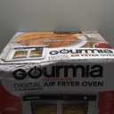 Gourmia French Door Air Fryer Oven - 37 Qt Large Capacity Convection Toaster Oven, FryForce 360°, Digital Display, 12 Cooking Presets, Dehydrate, Fits 13” Pizza, Dishwasher-Safe, White