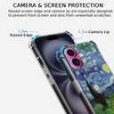 AOSSXIN Van Gogh Paintings Case for iPhone 16 Plus,Van Gogh Artworks Collage,Trendy Cool Shockproof TPU Bumper Case for iPhone 16 Plus