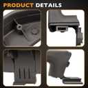 HQPASFY Driver & Passenger Side Front Door Armrest Handle Compatible with 1999-2006 Chevy Suburban Tahoe Avalanche, GMC Yukon Replace# 88981547 15703701 15703702 88981548, Gray