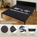 CroBlissful 10mm Bunkie Board Bunkie Full Size 54 x 75'' Board Moisture Resistant Sleeper Sofa Support Under Mattress for Metal Frame Low Profile Bed Support, Platform Bed and Couch(Black)