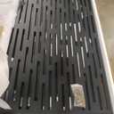 Oakland Living 6 ft. X 4 ft. Black Freestanding Metal Privacy Screen Room Divider with Flower Box
