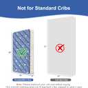 Mini Crib Mattress 38" x 24" x 4"- Firm Support and Comfort Premium Foam,Noiseless and Odorless,Hypoallergenic Mini Crib Mattress,Fits Mini and Portable Cribs,Dual Sided with Soft Breathable Fabric