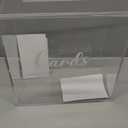 Clear Acrylic Wedding Card Box, Large DIY Card Box Blank No Print for Wedding Reception, Graduation Party, Bridal Shower, Keepsake Party Favor, Cosmetic Home Decor (10 x10 x 5.5 Inch)