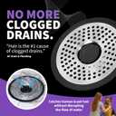 ShowerShroom SHSULT755 Ultra Revolutionary Shower Hair Catcher Drain Protector, No Size, Stainless
