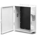 Outdoor Electrical Junction Box, ABS Water Resistant Enclosure with Internal Mounting Panel & Hinged Cover, 9.2" H* 7" L* 4.6" W