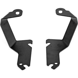 WeiSen Engine Cowl Hood Panel Ditch Light Mount Brackets & Whip Antenna for Offroad Compatible with Chevrolet Silverado 1500 1999-2006