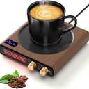 Mug Warmer, CEROBEAR 50W Coffee Cup Warmer for Desk with 9 Tempreture Settings, 1-9Hrs Auto Shut Off Smart Candle Warmer with LED Lights, Electric Beverage Warmer Plate for Coffee, Tea, Water, Milk