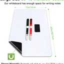 Magnetic Dry Erase Board Fridge White Board Sheet 20x13 inch, Flexible Large Refrigerator Magnets Whiteboard Planner for Home Kitchen, 2 Markers and Eraser