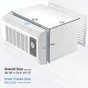PTAC Wall Sleeve 26”L x 15" W, Laser-Cut 55 Air Vents & Exterior Grille