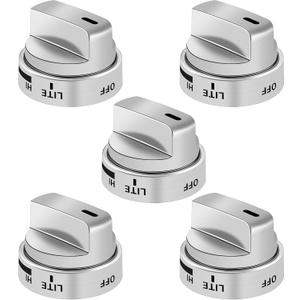 AEZ73453509 Stove Knob Replacements Fit for lg Gas Range/Oven Models LRG3095ST LRG3091ST LRG3093ST LRG3085ST LRG3036ST LRG3035ST, Replaces AEZ72909008 AP5669773 2347547 PS7321756, 5 Pack