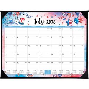 Desk Calendar 2026-2027 - Large Desk Calendar from July 2026 to December 2027, 22''x17'',18 Monthly Desk/Wall Calendar, Desk Calendars 2026-2027 Large Space for Writing with Protect Corner