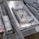 GarveeHome Extendable Dining Table Set for 4-6, Rectangle Large Extendable Kitchen Table with 2 Upholstered Benches & Metal Corner Protect for Dining, Apartment, Space Saving, Marble White