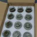 Lyellfe Set of 12 Glass Bud Vase, Clear Vases for Flowers, Small Vintage Floral Vase in Bulk for Centerpieces, Office, Dinning Table, Wedding Reception