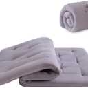 Mollydot Japanese Floor Mattress, Futon Mattress Full Size 54"x 80", 2.5" Thicken Tatami Mattress, Portable Foldable Floor Bed, Roll Up Futon Cushion, Suitable for Camping Guest Room Dormitory (Grey)