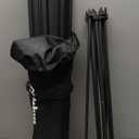 Foldable Camping Side Table, Ultralight Small Beach Aluminum, Portable Outdoor Table with Carry Bag and Storage for Picnic, Grill, Hiking, Fishing, Sand, Camping, Black