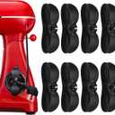 8 Pack Cord Organizer - Black Appliance Cord Organizer, Cord Wrapper and Holder for Kitchen Appliances