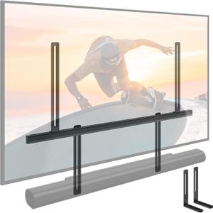 monTEK Soundbar Mount up to 22 lbs fits Sonos Arc/Arc Ultra/Beam/Ray/Playbar, Bose Soundbar 500/700, Samsung & Sony & LG & JBL, Adjustable Soundbar Mount Under TV, Black