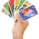 Mattel Games UNO Pixar Card Game for Kids, Adults & Family, Deck with Graphics & Rule Inspired by Movie Characters