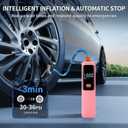 Tire Inflator Portable Air Compressor, 150PSI Cordless Car Tire Pump with Digital Pressure Gauge, Rechargeable Battery,for Car, SUV, Motorcycle, Bicycle & Ball