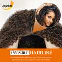 HUA 4/30 Curly Half Wigs for Black Women 18 Inch 3 In 1 Kinky Curly Half Wig 180 Density Wear and Go Wigs Protein Synthetic Hair Boast Human-Hair-Like Touch Beginner Friendly Headband Wig for Women