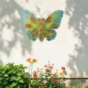 VEWOGARDEN Butterfly Wall Decor, Large Outdoor Metal Hanging Wall Art for Home Outside Patio Garden Fence Decorations, Turquoise