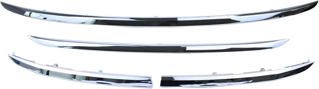 Front Grille Trim Moulding Kit for Honda CR-V 2.4L 2012-2013 Upper Middle Lower Grill Trim Chrome