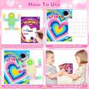 Valentines Day Gifts for Kids, 30 Pack Astronaut-Shaped Fidget Spinner POP Toys with Greeting Card for Kids Classroom Exchange, Valentine Prizes for Boys Girls School Party Favor