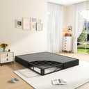 MAF Cal King Size King Box Spring, 10 Inch High Profile Box Spring Cal King 3500 lbs Black Heavy Duty Metal Mattress Foundation with Easy Clean Fabric Cover, Easy Assembly