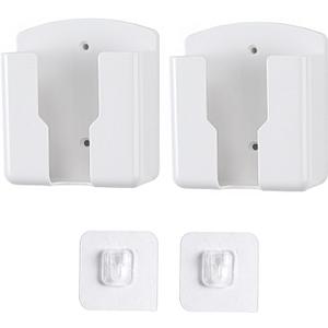 2pack Remote Control Holder,Self-Adhesive Wall Mount Phone Holder,Air Conditioner TV Remote Control Bracket,Wall-Mounted Mini Storage Box (3.54inch)