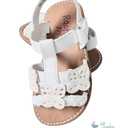 RACHEL GIRLS SANDALS, WHITE PEARL – BUTTERFLY, Size 6M
